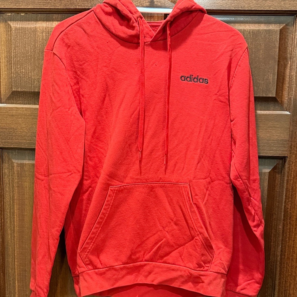 Adidas Men's Bold Red Hoodie